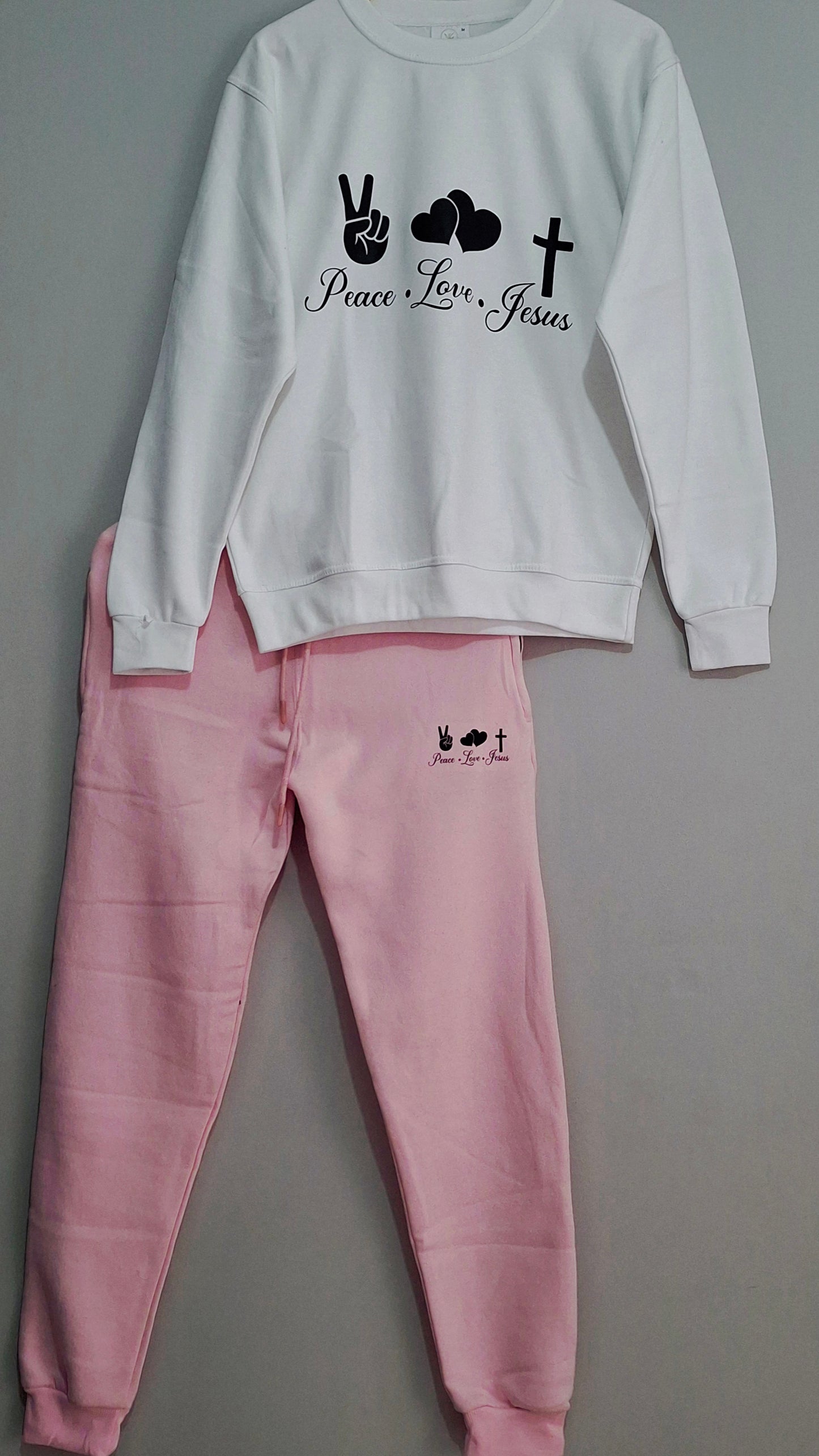 Peace, Love, Jesus Sweater Set