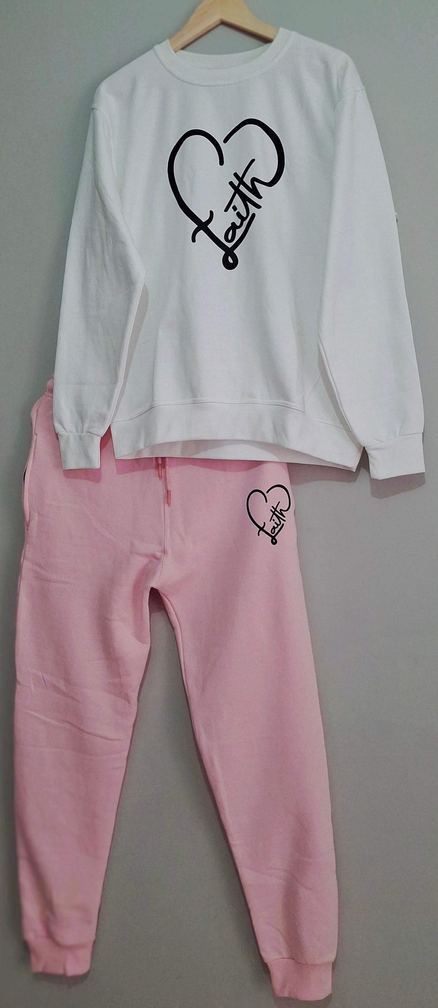 Faith Heart Sweater Set