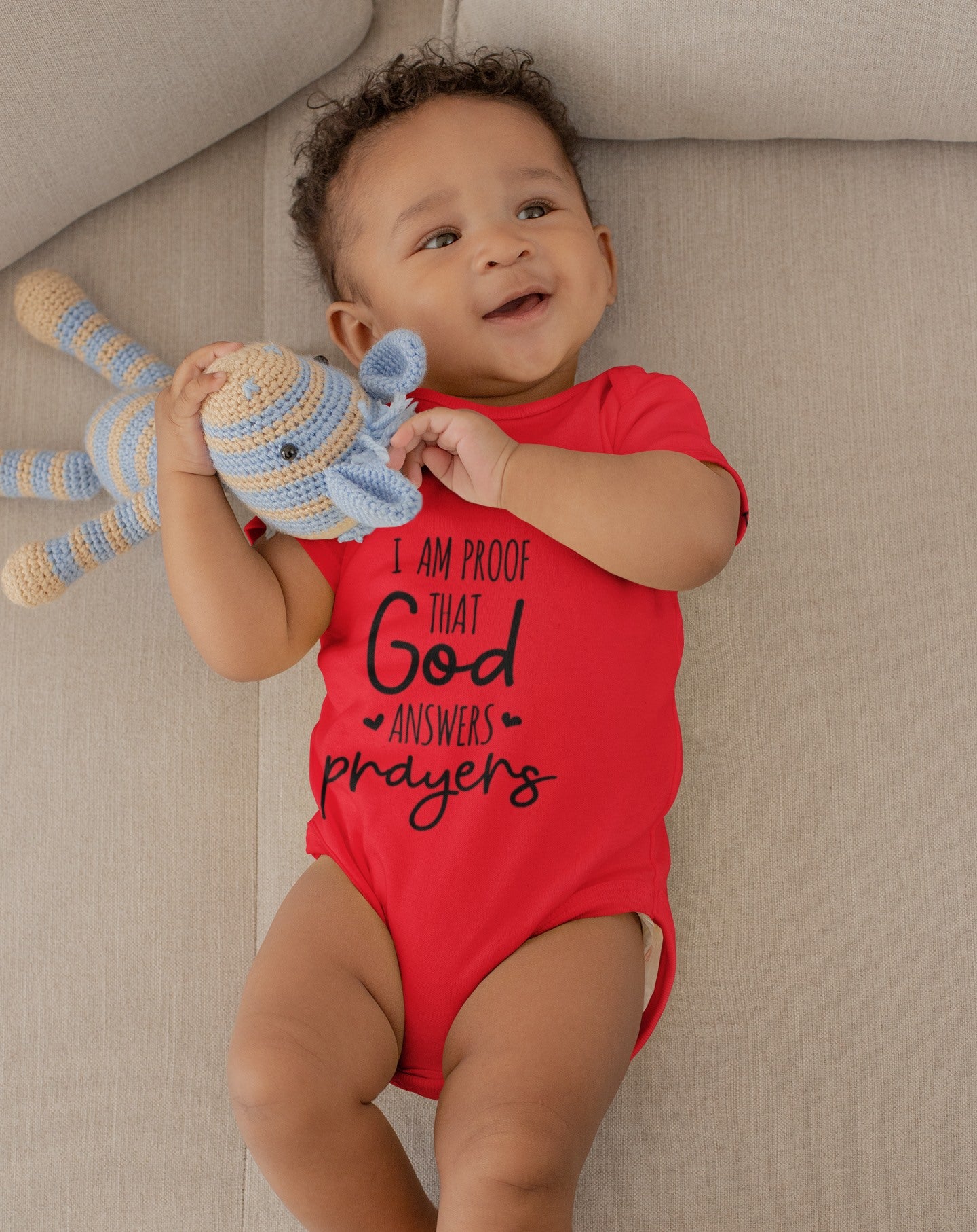 I am Proof That God Answers Prayers Unisex Onesie