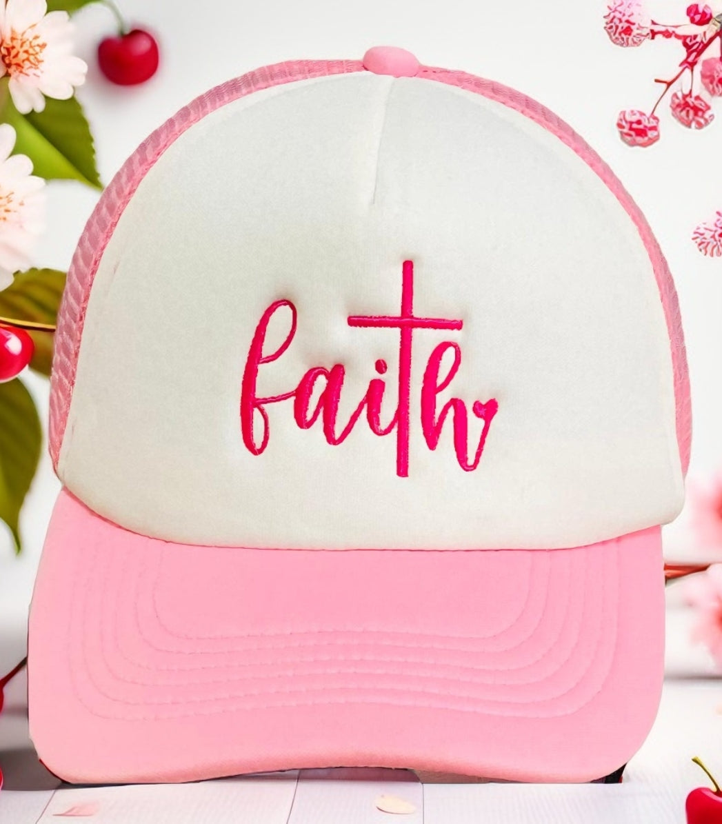 FAITH Embroidered Trucker Cap