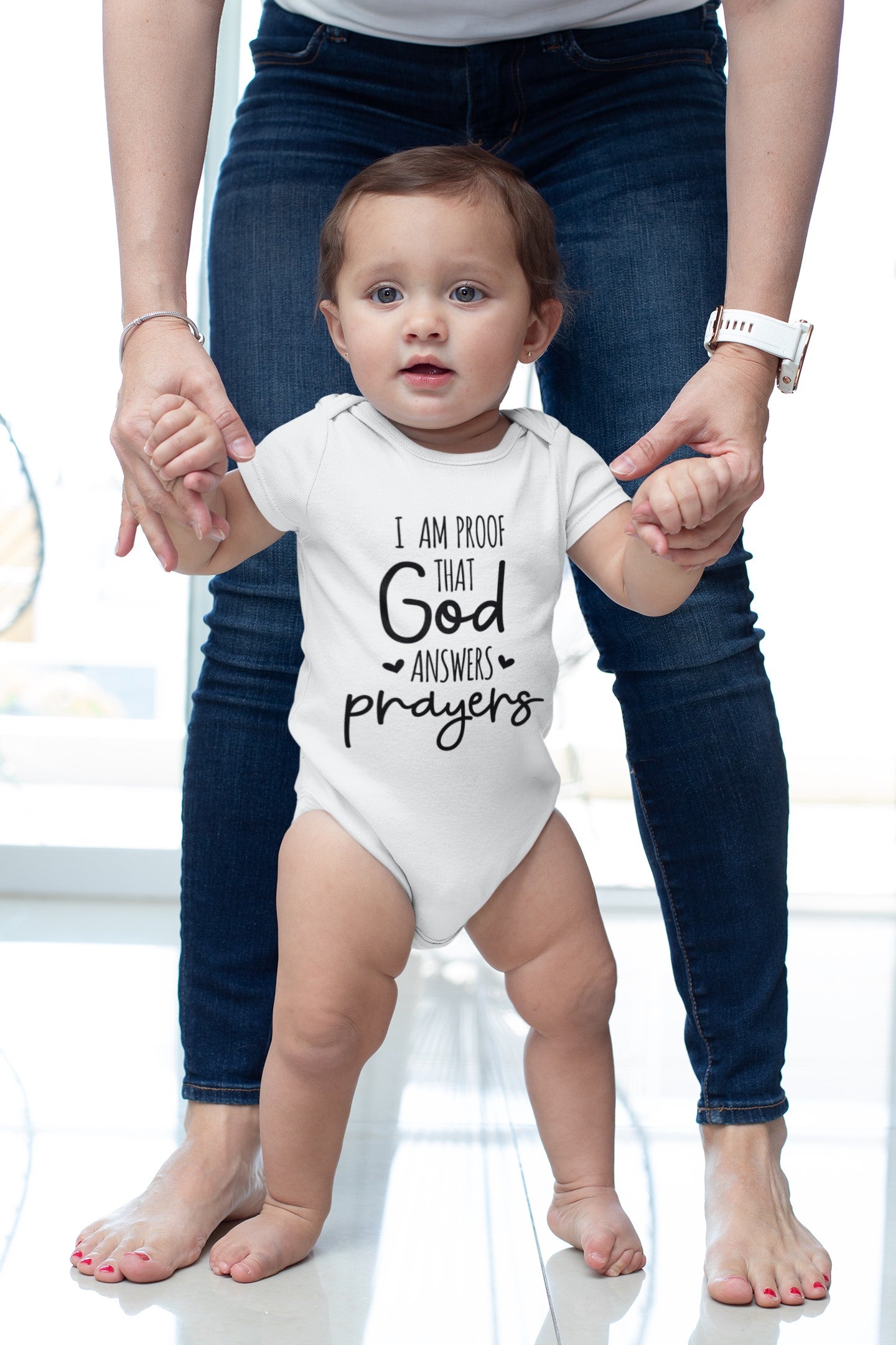 I am Proof That God Answers Prayers Unisex Onesie