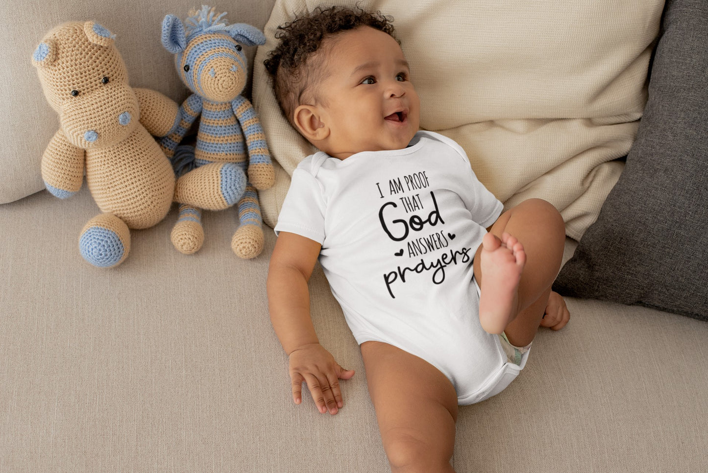 I am Proof That God Answers Prayers Unisex Onesie