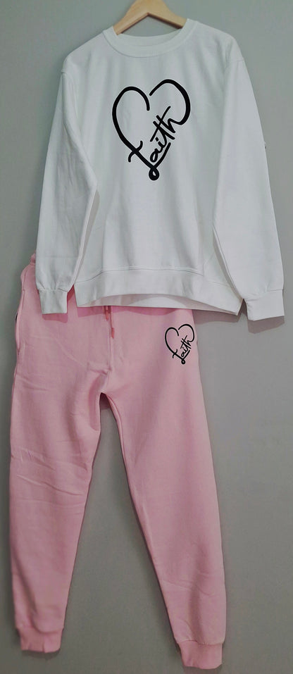 Faith Heart Sweater Set
