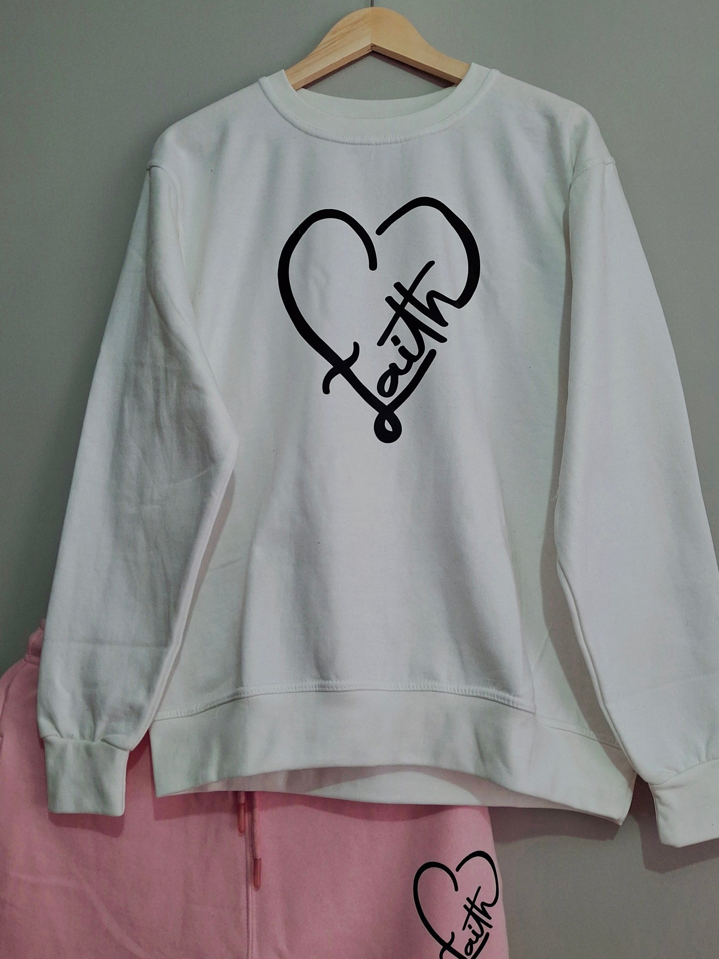Faith Heart Sweater Set