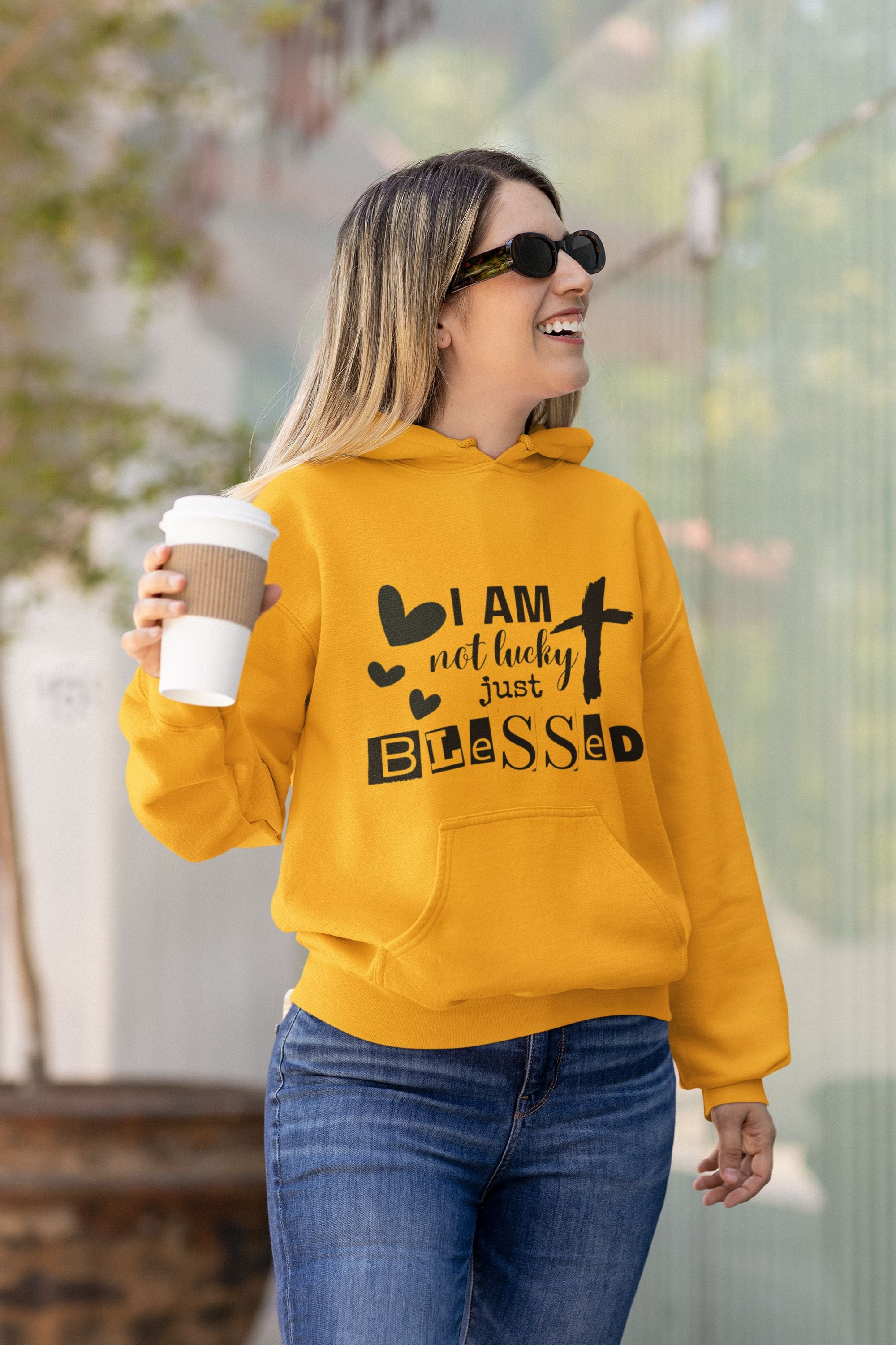 Not Lucky Just Blessed Hoodie Parach Designs